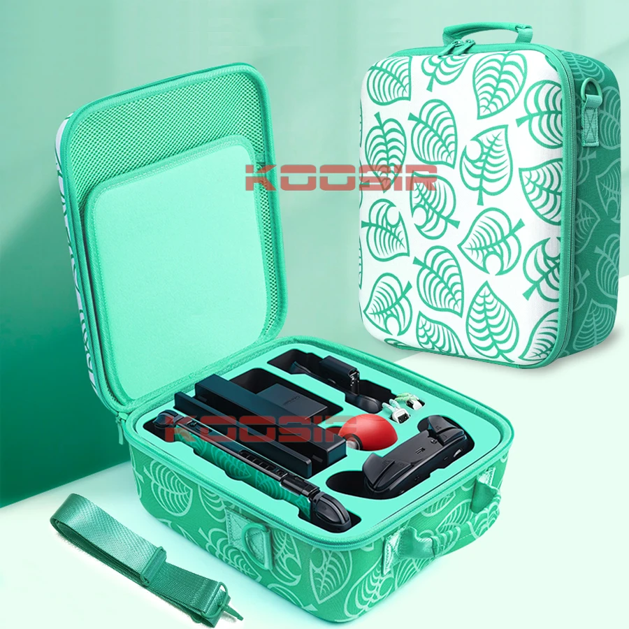Cute Game Case For Nintendo Switch Animal Crossing Theme EVA Storage Carrying Hand Bag Nintendoswitch Pink Shell Portable Pouch |