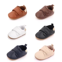 kidsun baby shoes girl boy unisex pu leather rubber sole non slip hook loop infant toddler first walkers fashion moccasins