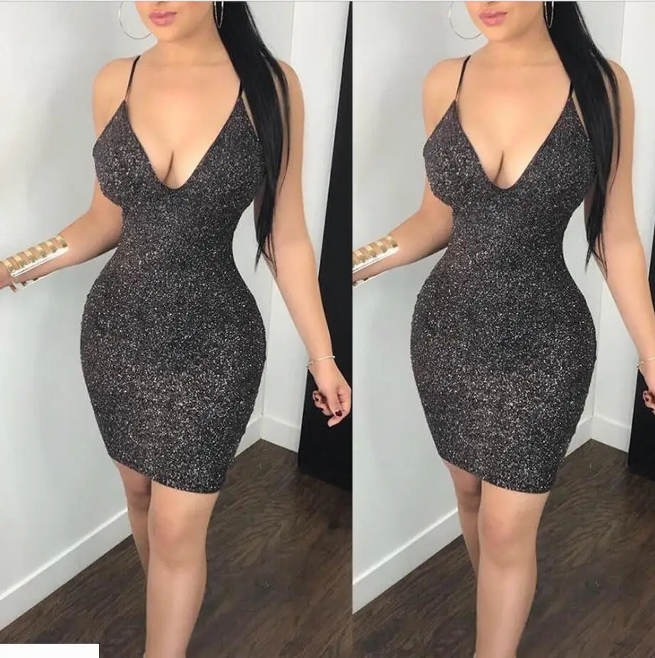 Женское вечернее платье-карандаш без рукавов с V-образным вырезом | Женская