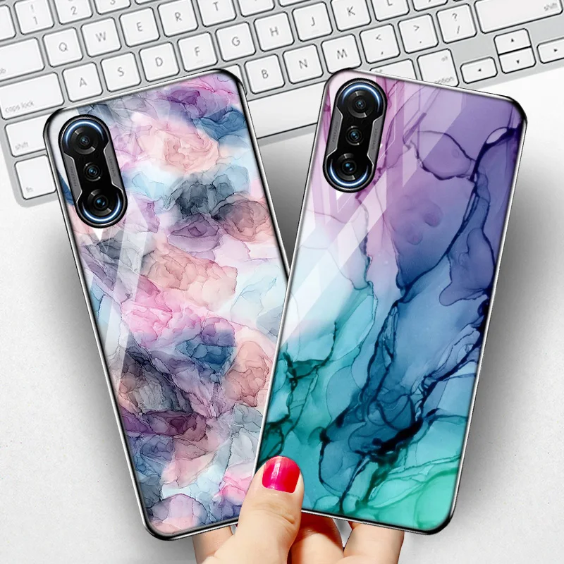 

Mi 10T Lite Case For Xiaomi Poco F3 GT Case Marble Tempered Glass Case On Xiaomi Mi 10T 11T Pro 11 Ultra Poco X3 M3 Pro F3 Coque