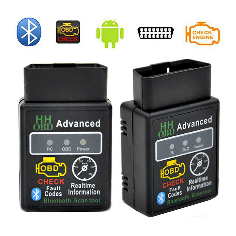 ELM327 HH OBD 2 OBDII Автомобильный Bluetooth V2.1 диагностический инструмент сканер интерфейса