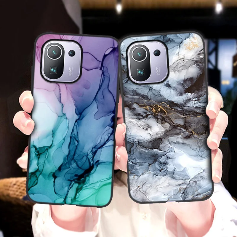 

Marble Painted Case For Xiami Mi 10T Lite Cases Silicon Funda Poco X3 Pro NFC M3 F3 Mi Note 10 11 Ultra 9T 9 Lite Mi11 Covers