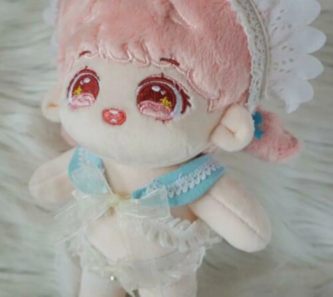 Handmade For 20CM Doll Clothes White Sexy Lace Suit Cosplay The Maid Outfits