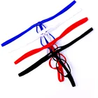 Стринги мужские с отверстием для пениса, Эротическое нижнее белье для геев, прозрачные мини-стринги с низкой посадкой, стринги для геев