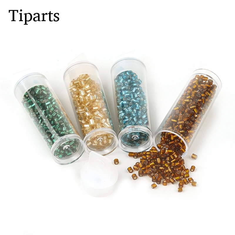 19300pcs/lot 2.5mm Mix Color Czech Glass Seed Spacer Beads Silverline Crystal Hole Beads For Kids Jewelry DIY Making Accessorie