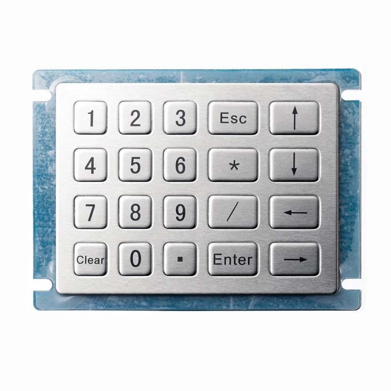 20 Key IP65 Waterproof Industrial Kiosk Rugged Stainless Steel USB Metal Numeric Keypad D-8210