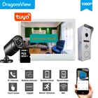 Видеодомофон Dragonsview 10 дюймов, беспроводной Wi-Fi видеодомофон, мобильное приложение Tuya, монитор разблокировки, дневной и ночной режим, ИК
