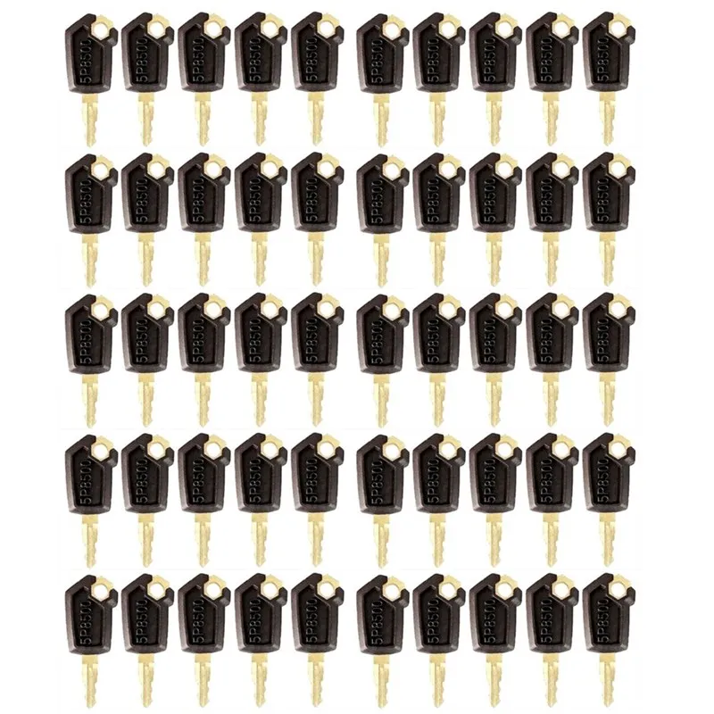 

64Pcs Ignition Key For Caterpillar 5P8500 0964753 Excavator Loader Graders Dozers Rollers Skidsteers Backhoes