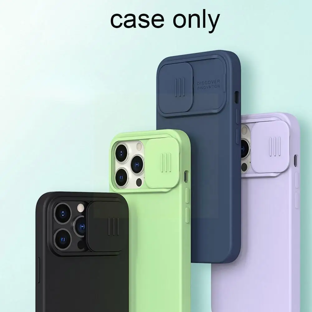 

Magnetic For 13 For Camera Lens For 13 Pro Max Soft Liquid Silicone Slide Back Co S9l2