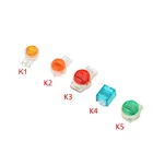 Обжимные клеммы для соединения, соединители K1 K2 K3 K4 K5, Водонепроницаемый проводной Ethernet-Кабель, телефонный шнур, 50 шт.