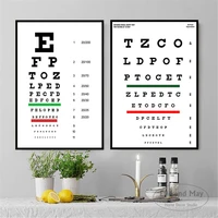 modern eye test snellen chart deals posters and prints canvas painting pictures on the wall vintage decoration home decor quadro