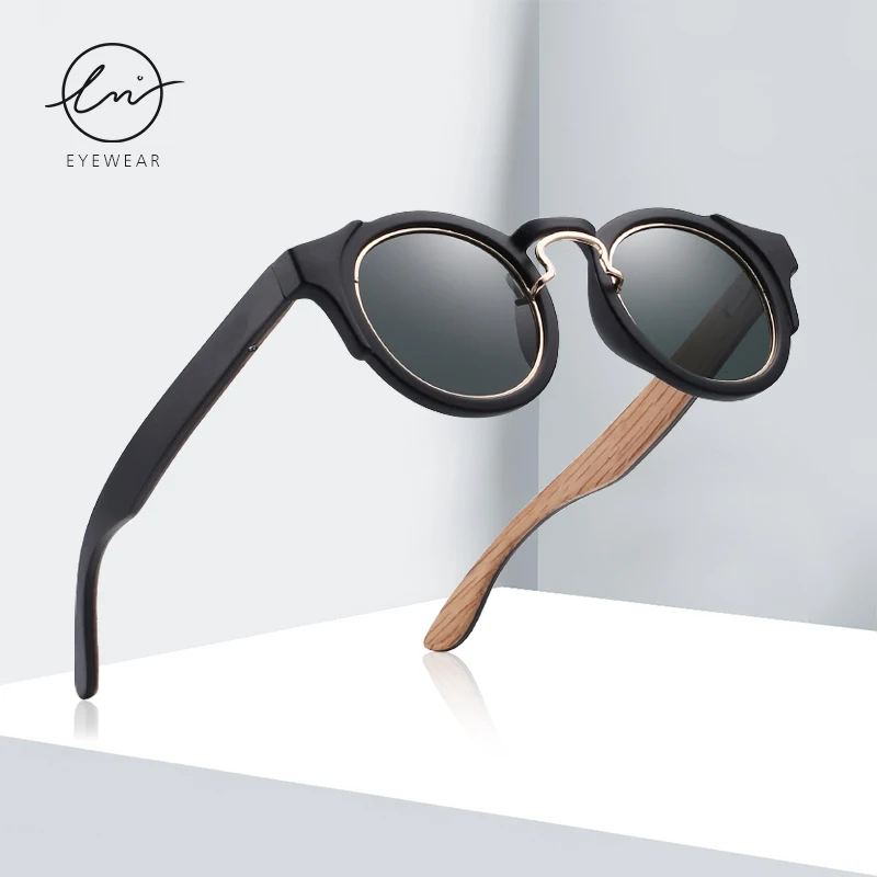 Круглые Солнцезащитные очки LM в стиле стимпанк для мужчин и женщин модные