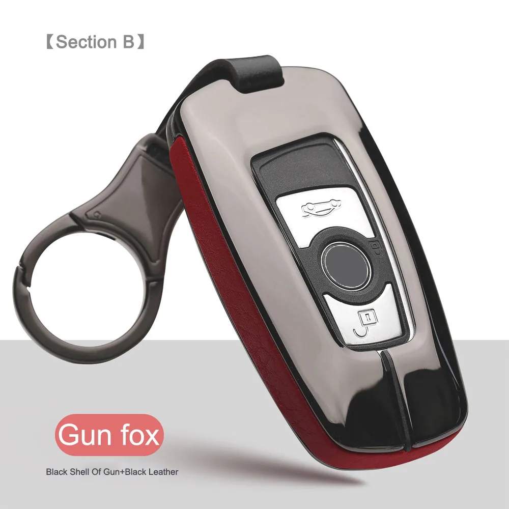 Чехол бумажник для автомобильного ключа с 3 кнопками BMW 1 5 7 серии F10 F20 F30 335 328 535 650