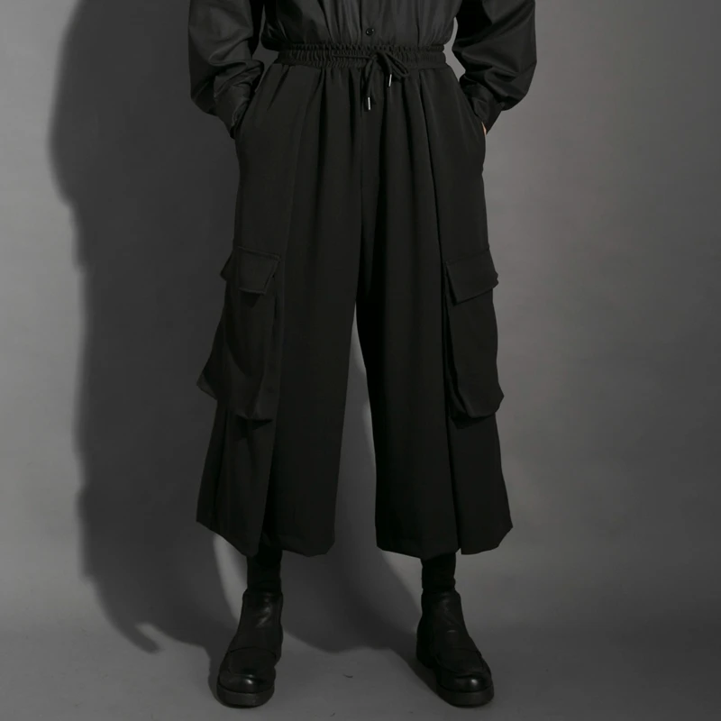 Длинные прямые брюки для мужчин одежда работы на заказ штаны с большими