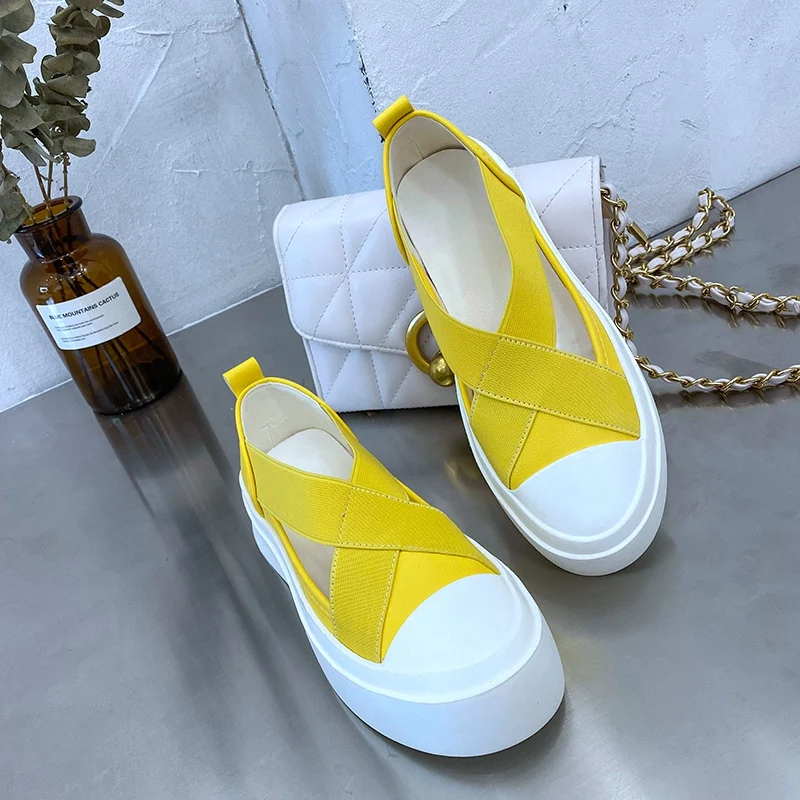 

Women's Sandals Female 2020 Summer New Korean Version Thick Bottom Muffin Fisherman Shoes Round Toe Lace Single Shoes Flats