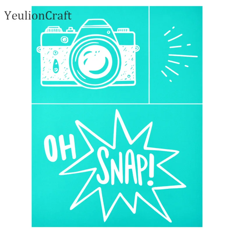 Chzimade мультяшный самоклеящийся трафарет для шелкографии сетчатые переводы 21x28 см