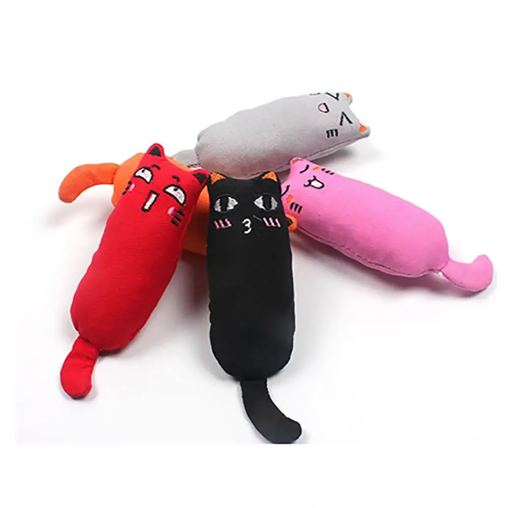 Кот шлифовальные игрушки для кошек Catnip смешной интерактивный плюшевый Кот игрушка котенок жевательная игрушка когти большой палец кусая кошка мята для кошек зубы игрушки
