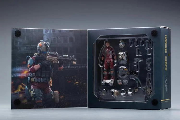 JOYTOY 1/18 фигурки 3 шт Морской корпус военный солдат фигурка модель игрушки коллекция игрушек