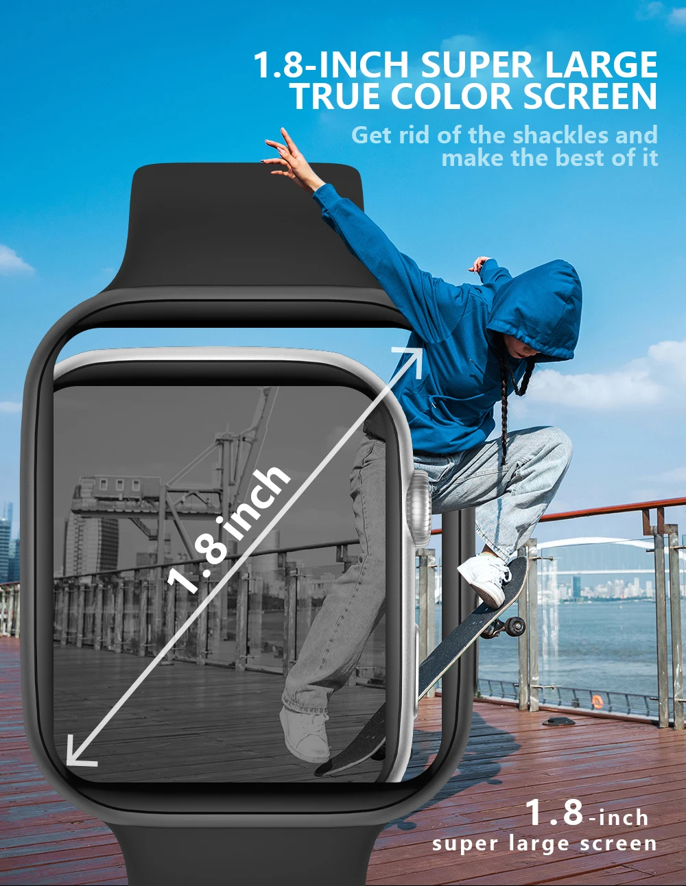 

2pcs New DW98 GS Pro Smart Watch 1.8'' AMOLED Screen Heart Rate Monitoring Blood Oxygen Bluetooth Call 5ATM for amazfit gtr