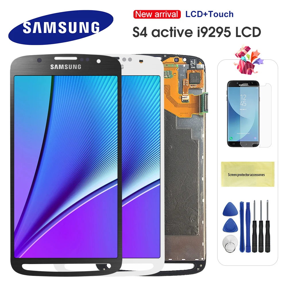 Оригинальный 5 0 дюймовый дисплей для Samsung Galaxy S4 Active i9295 i537 ЖК сенсорный экран