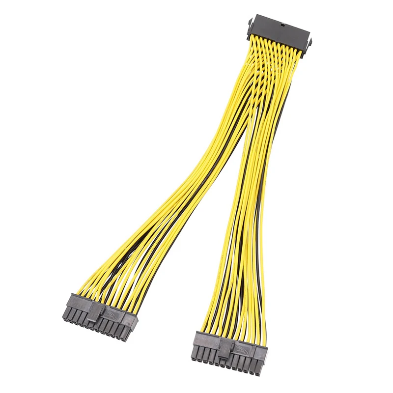 1 шт. 24Pin ATX PSU Y Кабель-адаптер 24 pin кабель питания сплиттера для двойной блок