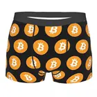 Трусы-боксеры мужские, с надписью Bitcoin BTC, для майнинга