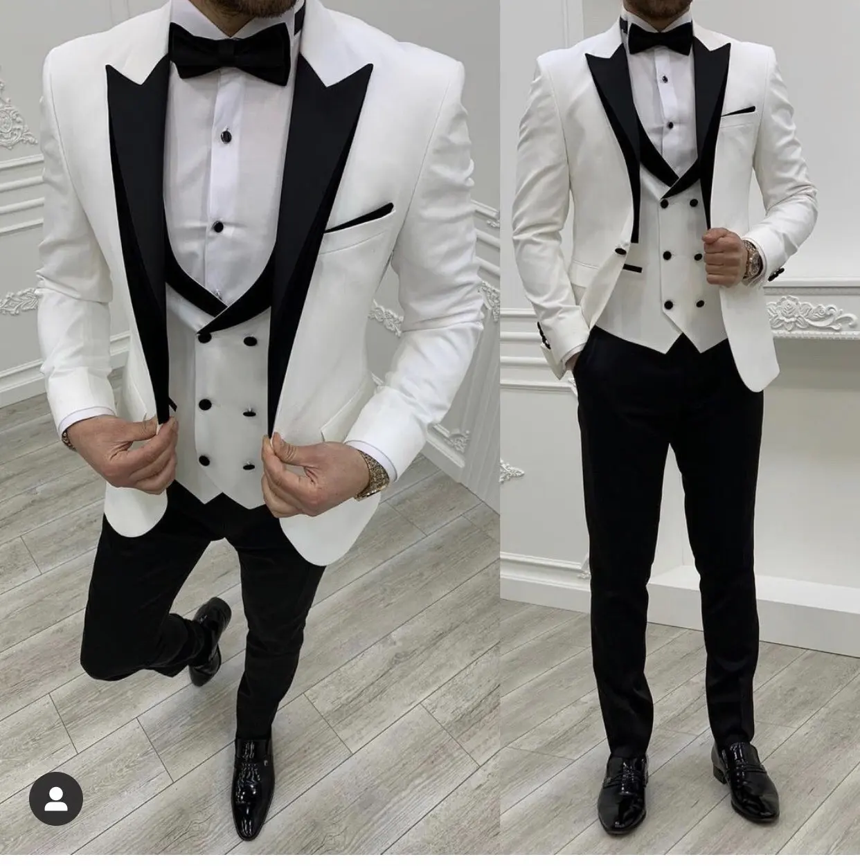 New Grey Costume Slim Fit Men Suits Black Pant Groom Tuxedos for Formal Wedding Suit Jacket Vest 3 Pieces Blazer | Мужская одежда