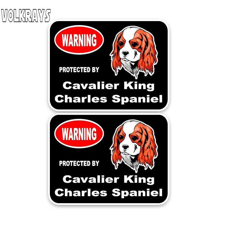 Модная Автомобильная наклейка Volkrays 2 X светоотражающая виниловая короля Чарльза