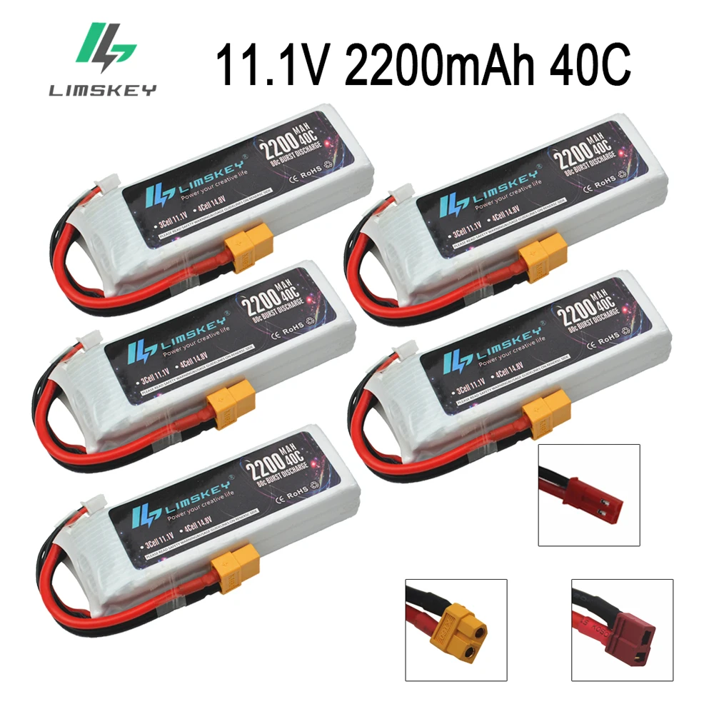 5 unids/lote 3S Lipo 3S 11,1 mAh 2200 V 40C bater&iacute;a para RC helic&oacute;ptero RC coche barco Quadcopter Control remoto Juguetes Accesorios-0