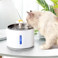 2 4l automatic pet cat water fountain with led electric mute water feeder usb drinker bowl pet drinking dispenser drop shipping