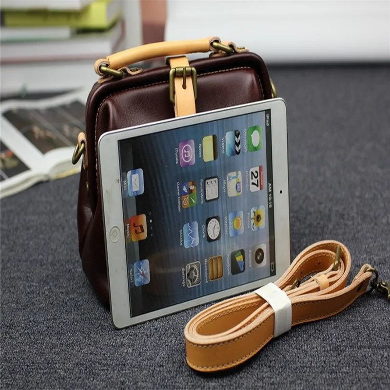 

Pure handcrafted head layer cowhine retro small fragrance bag solid color head layer skin small shoulder bag handbag doctor bag