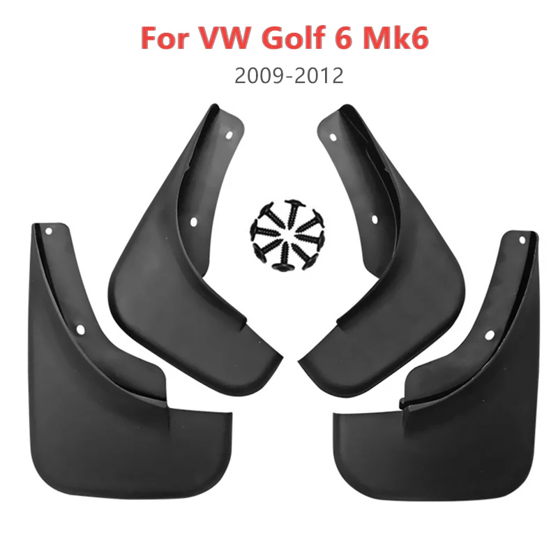 

Car Front Rear Mud Flap Mudguards Splash Guards For Volkswagen VW Golf 6 Mk6 2009 2010 2011 2012 Strikers Accessories