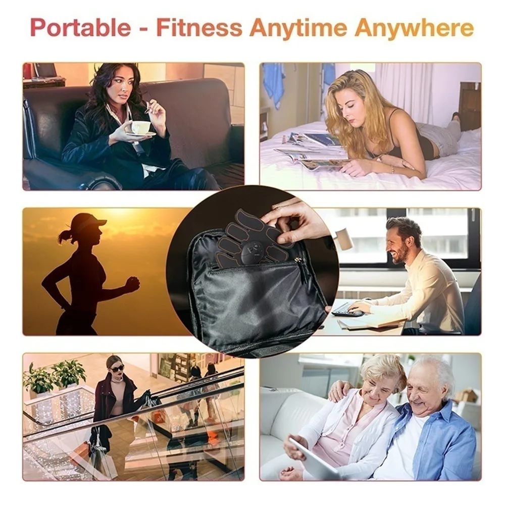 

Fitness Abdominal Muscle Trainer EMS Press Stimulator Electric Slimming Machine For training apparatus Fitness Gym Equipment