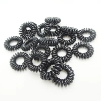 100pcspack new coiled hair tie set for children multi color kink free spirals ponytail holder tie gum hair accessories
