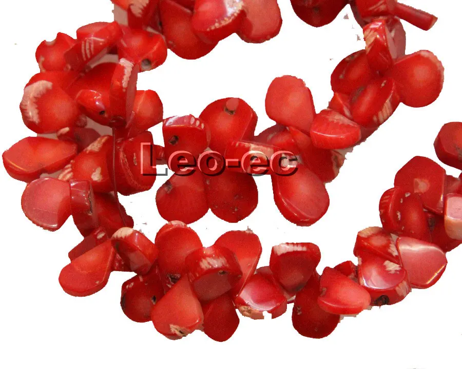 

18mm melon seeds red coral Loose Strand beads For Jewelry Making DIY 17" v1817