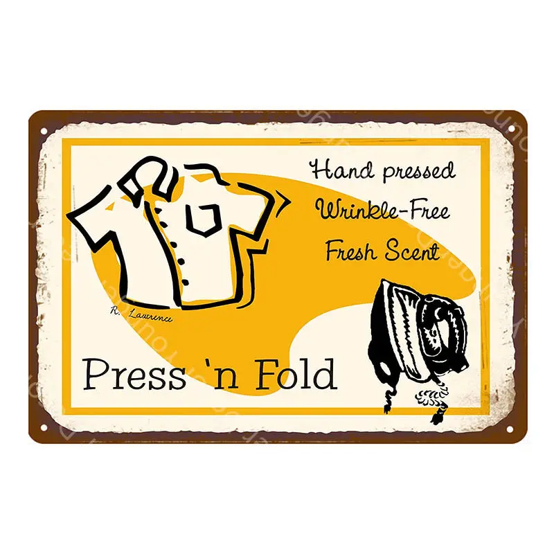 YD6430EI Laundry Cleaning Metal Signs Kitchen Herb Garden Poster Wall Plaque Vintage Painting Plate For Shop Home Bath Room Decor YI-100 - Цвет: YD6430EI