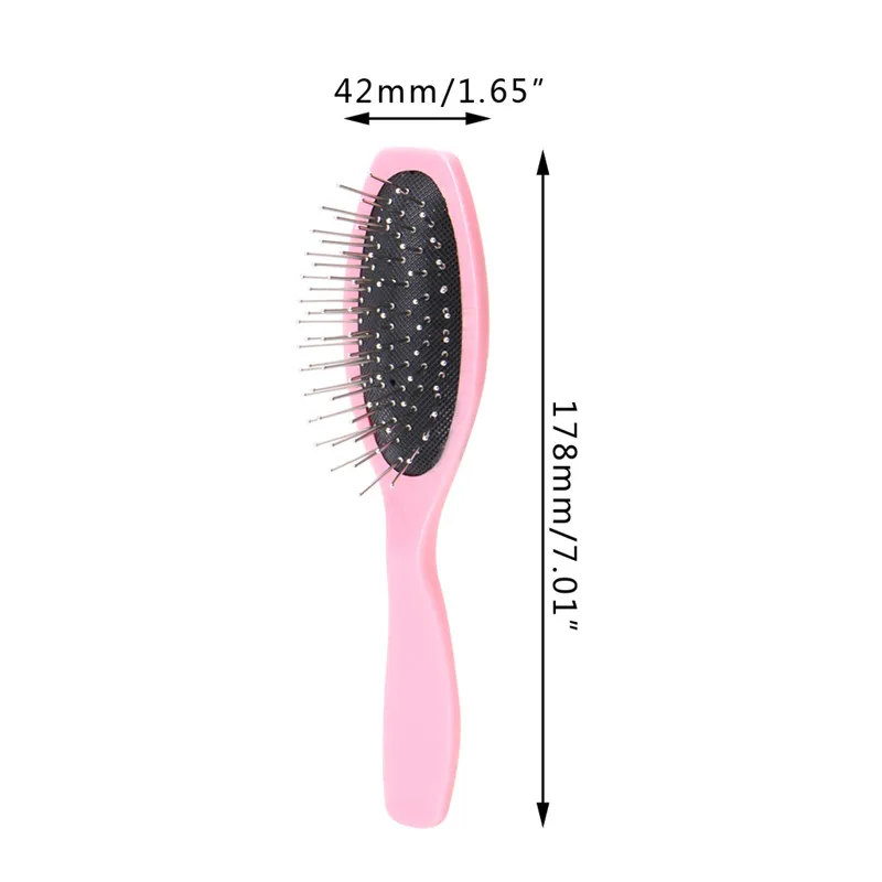 

Professional Anti Static Steel Comb Brush For Wig Hair Extensions Training Head