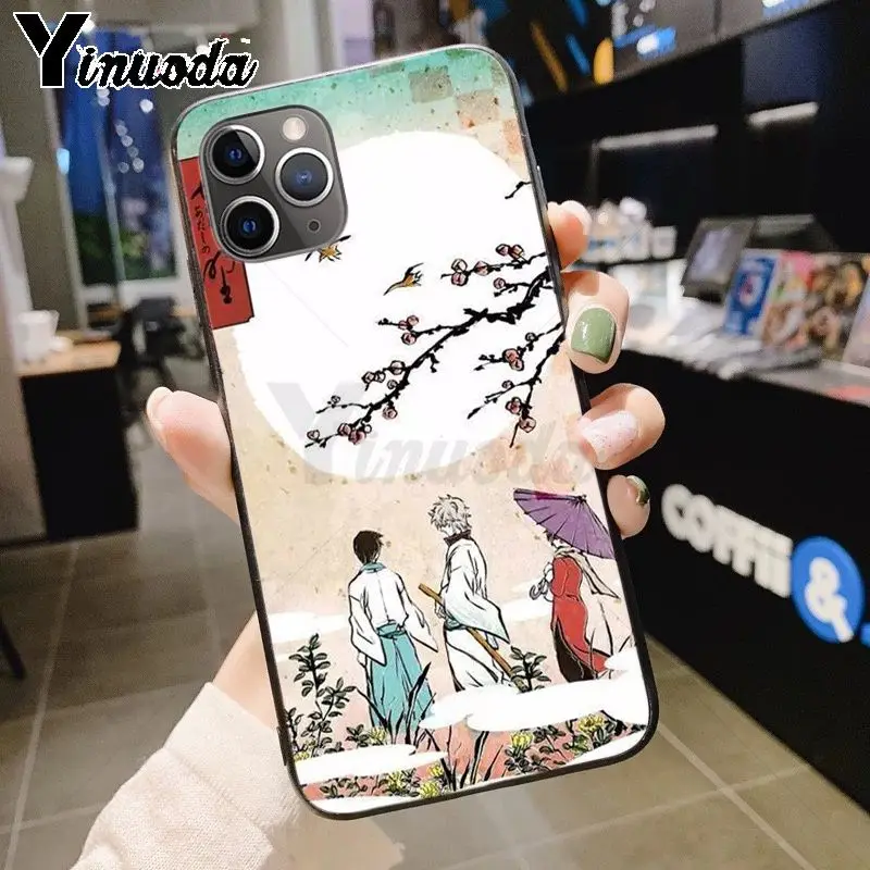 Yinuoda гинтама аминовый Защитный Мягкий ТПУ чехол для телефона для iPhone 7plus 6S 7 8 8Plus Xs max xr 5S 11pro чехол