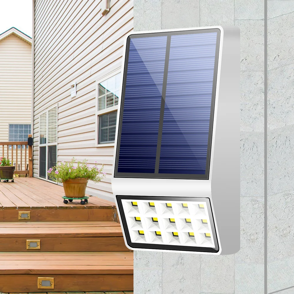 

HOOREE NEW Solar Light 15LED Super Bright Energia Solar Garden Light Outdoor Lighting Waterproof IP65 Lawn Wall LED Solar Lamps