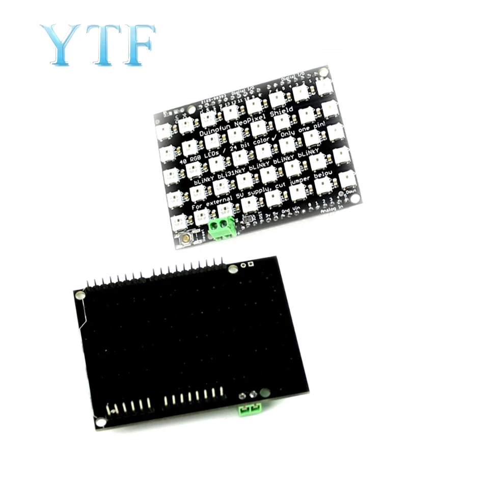 

40 bit RGB LED WS2812 Pixel Matrix Shield FZ1596
