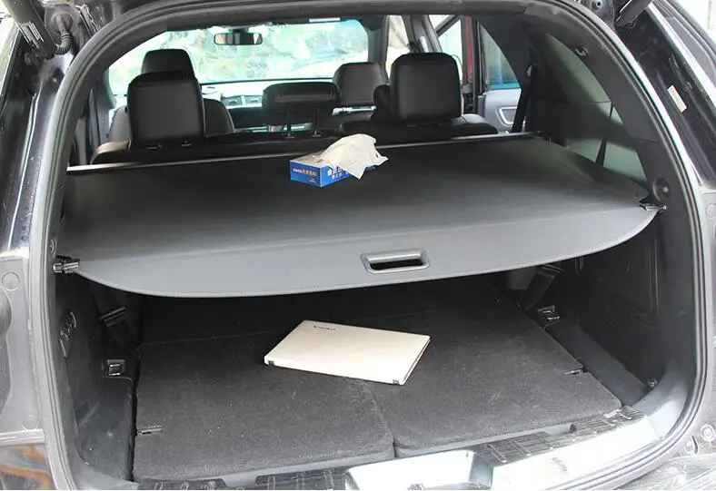 High Qualit Car Rear Trunk Cargo Cover Security Shield ScreenFits For Ford Explorer 2013 2014 2015 2016 2017 2018 (black beige) |