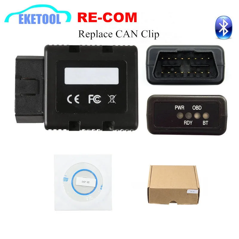 Диагностический сканер Re COM Bluetooth OBD2 поддерживает автомобили с возможностью установки на клипсы лучше, чем аналогично модели Lexia3 PP2000