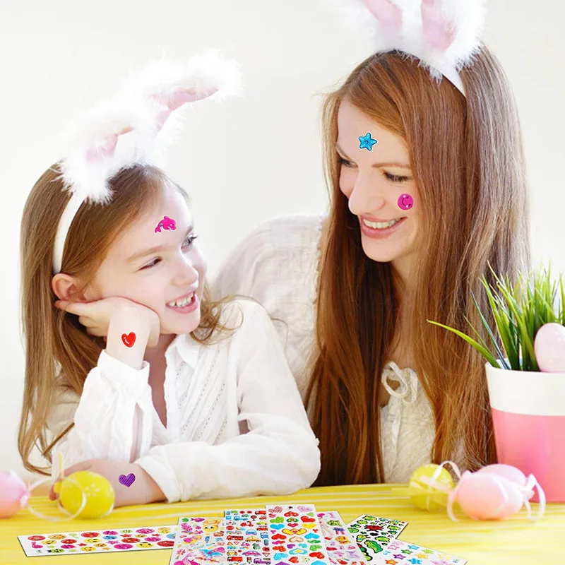 20 hojas de pegatinas 3D para ni&ntilde;os y ni&ntilde;as, diferentes pegatinas a granel, surtidos para &aacute;lbum de recortes, pegatinas de dibujos animados de animales de princesa, Juguetes DIY-5