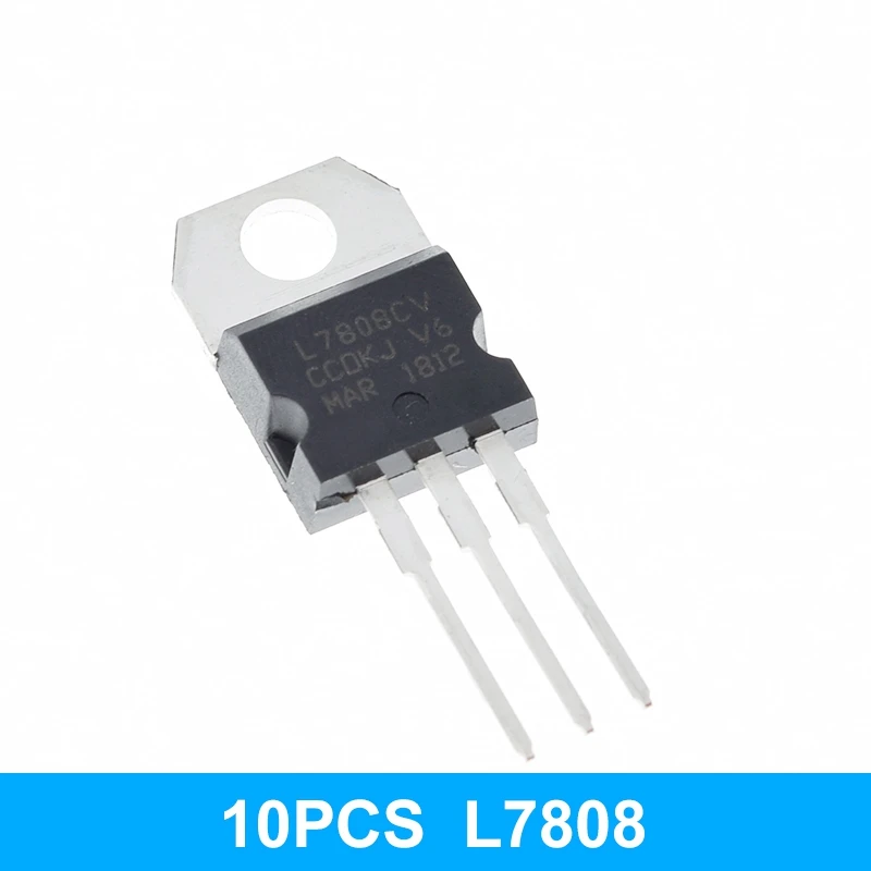 10 шт. LM317T L7805 L7806 L7808 L7809 L7910 L7812 L7815 L7818 L7824 L7915 Новый и оригинальный чипсет IC TO-220 L7805CV |