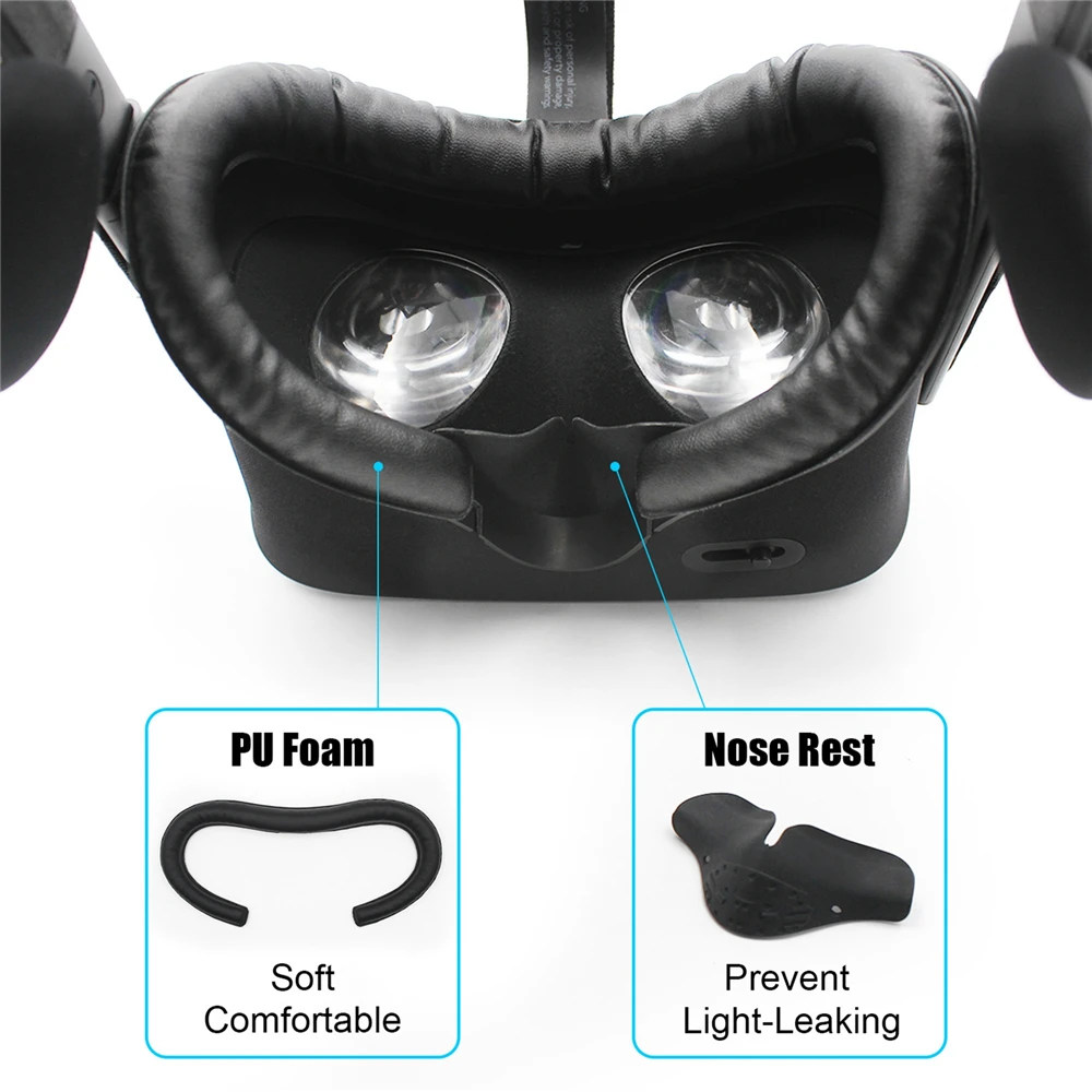 Из искусственной кожи маска для глаз с нижней подушечкой Oculus Rift Очки виртуальной