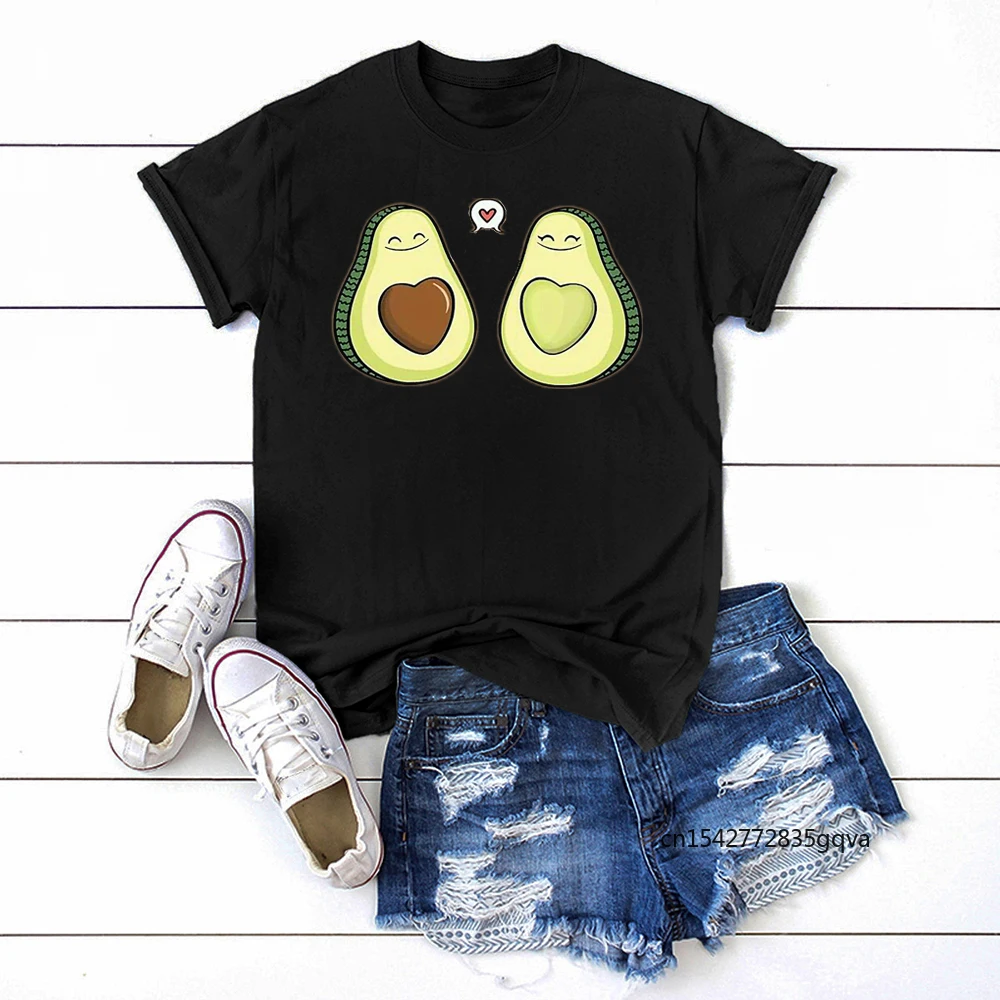 

Женские футболки с коротким рукавом и круглым вырезом, с принтом авокадо