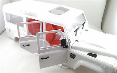 

US Stock 1/10 Remote Control Crusade Land Rover Defender Travel Rock Crawler Unpaint Shell Hull 334mm TH01438-SMT5