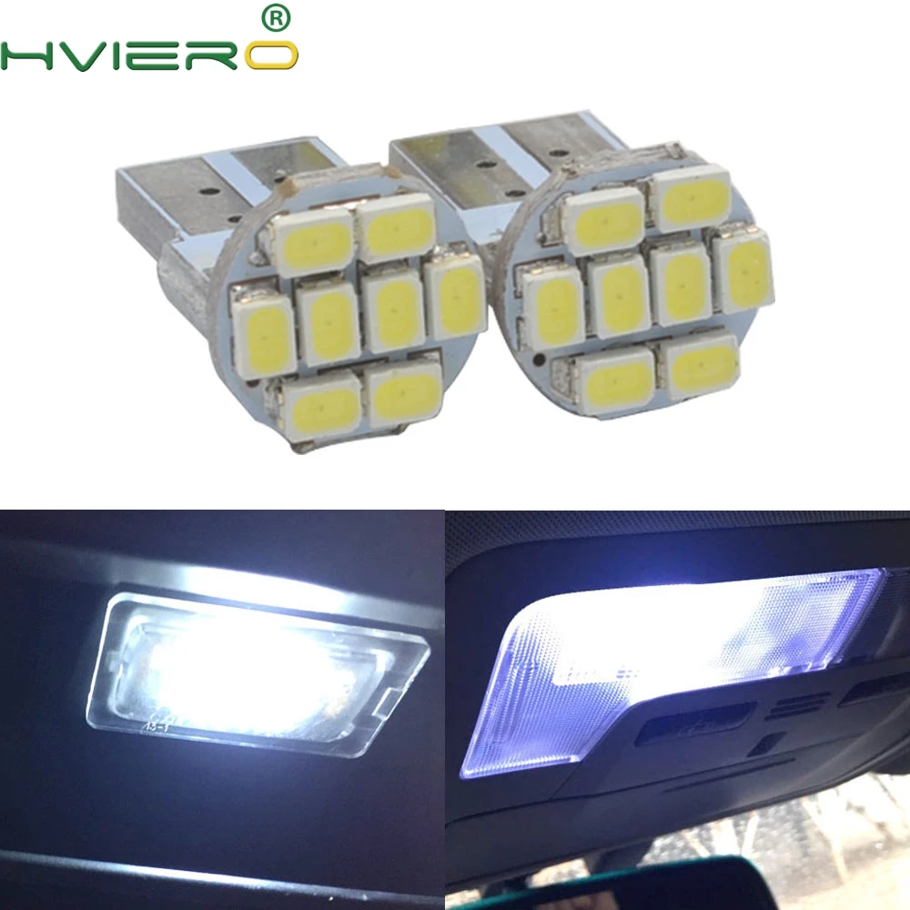 2 шт. белые светодиодные лампы для чтения номерного знака DC 12 В | Лампы и освещение