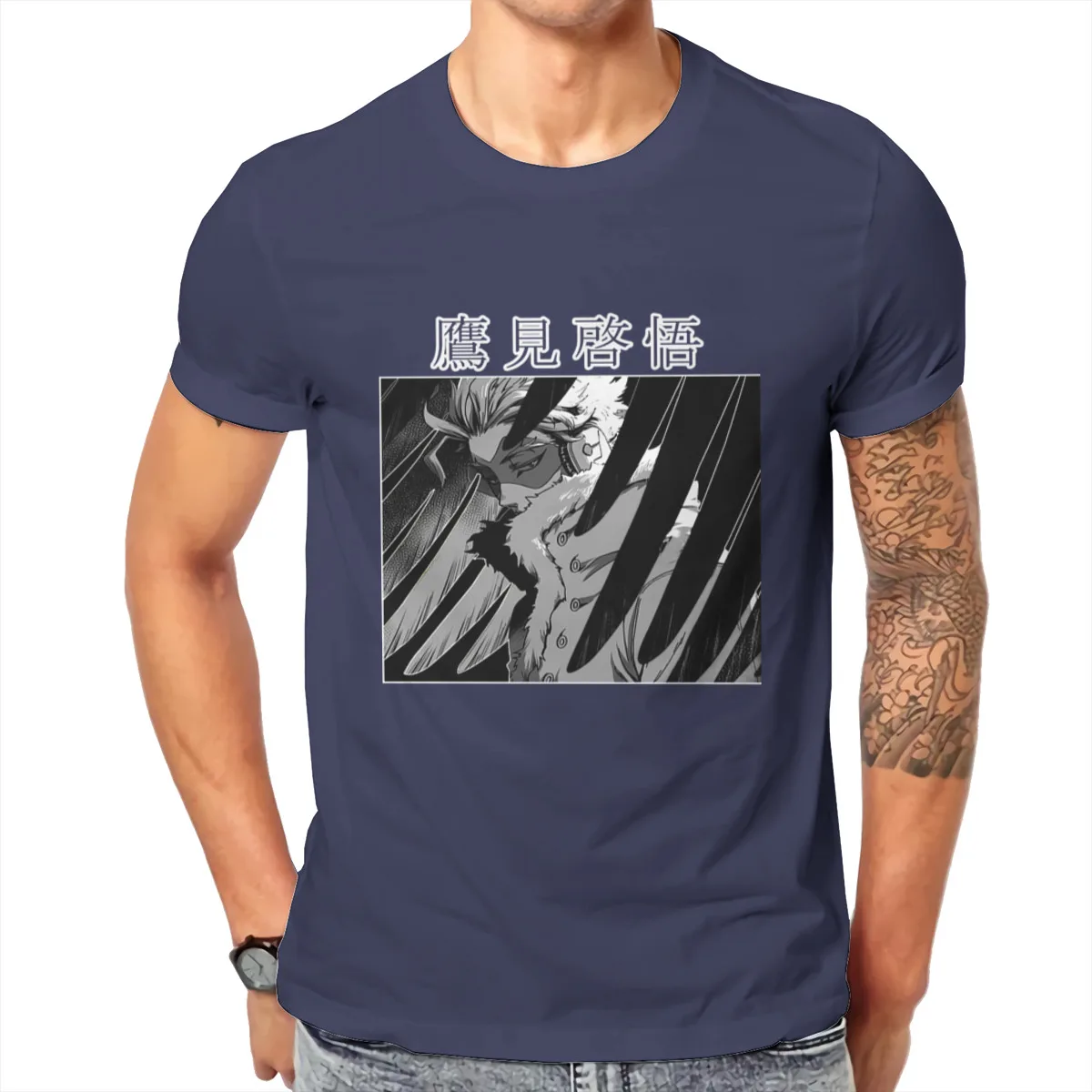 hawks my hero academia Japan Anime Essentials Games Couples Unisex T-Shirts Men Cotton Tshirt Tees Tops Harajuku Streetwear | Мужская