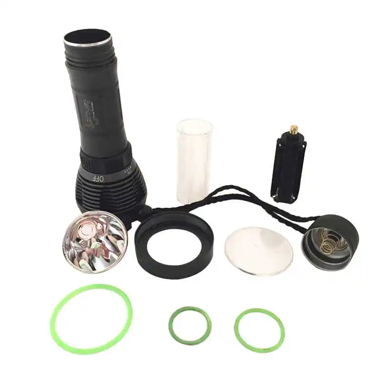 

Super Bright 2000 Lumens LED Diving Flashlight Portable Underwater Hunting Scuba Tactics Torch Lamp Outdoor Camping Convoy Light